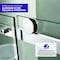 Anzzi 48 in. x 76 in. H Sliding Frameless Shower Door in Chrome w/ Tsunami Guard Tempered Clear Glass SD-FRLS05701CH - alternate 8